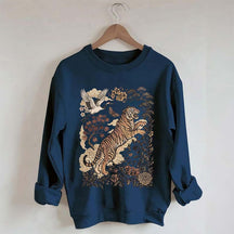Retro Tiger Wild Cat Sweatshirt