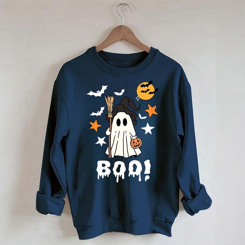 Halloween Boo Ghost Spooky Fall Sweatshirt