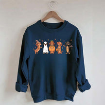Cute Wiener Dog Halloween Dachshund Sweatshirt