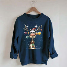 Cute Christmas Vintage Reindeer Sweatshirt