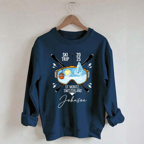 Custom Family Ski Vacation Sweatshirt
