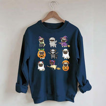 Pug Halloween Spooky Dogs Lover Sweatshirt