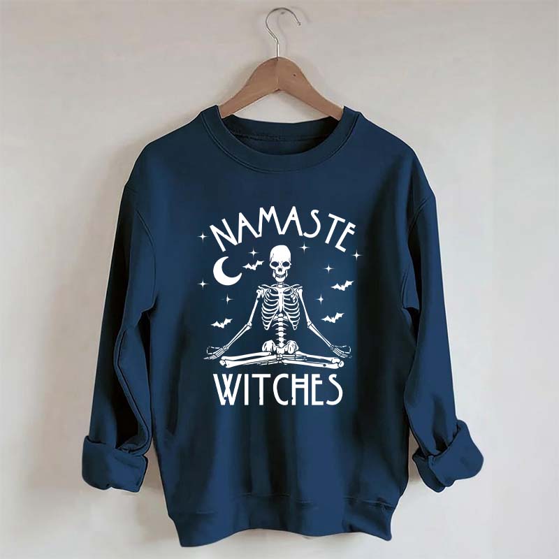 Namaste Witches Skeleton Yoga Sweatshirt