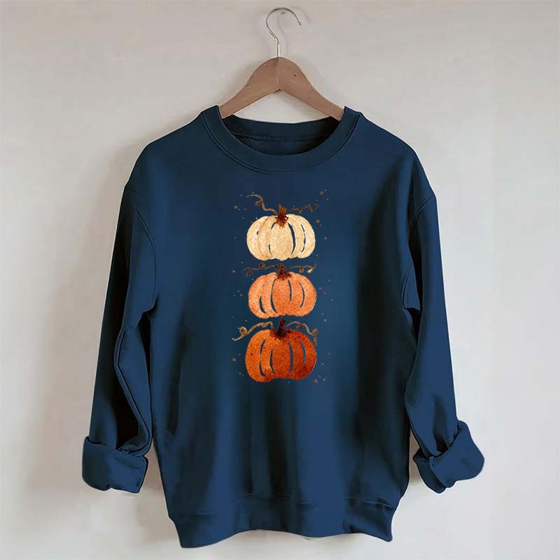 Watercolor Fall Pumpkin Harvest Sweatshirt