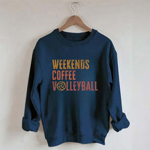 Weekends coffee volleyball Members Sweatshirt