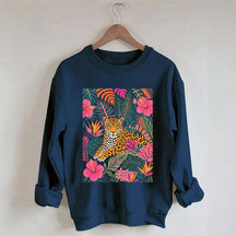 Tiger Floral Jungle Animal Sweatshirt