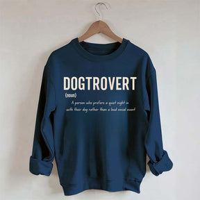 Funny Dog Lover Dogtrovert Sweatshirt