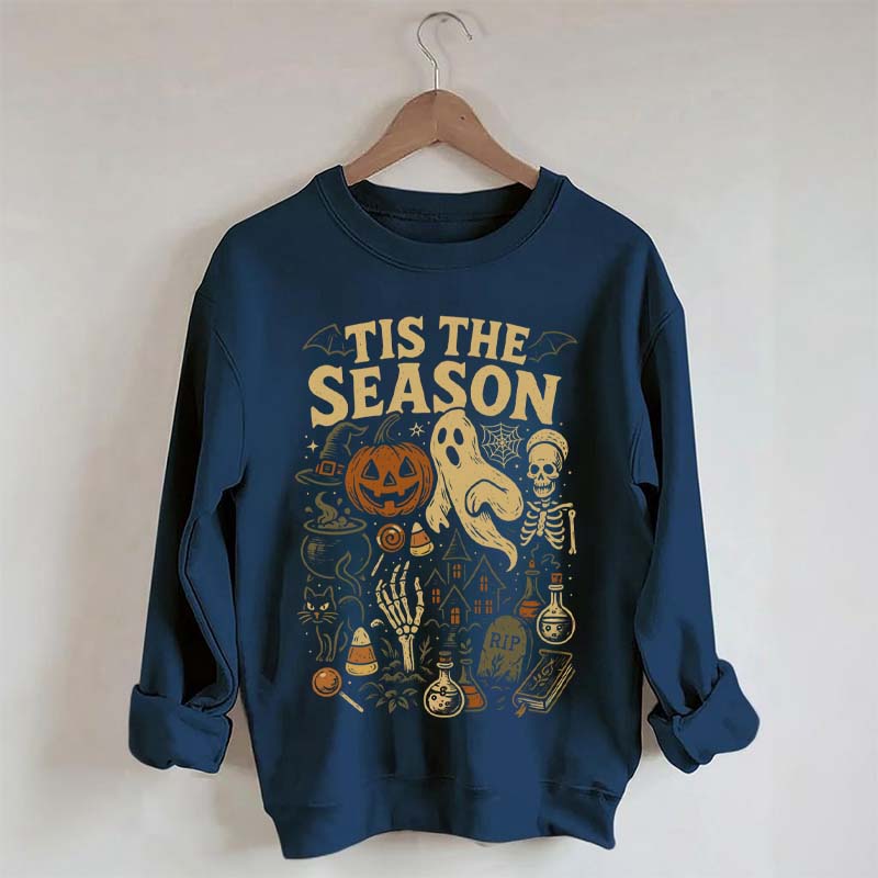 Tis' the Season Pumpkin Ghost Cute Sweatshirt