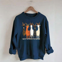 Colorful Goat Funny Farm Animal Sweatshirt