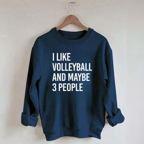 I Like Volleyball And Maybe 3 People Sweatshirt