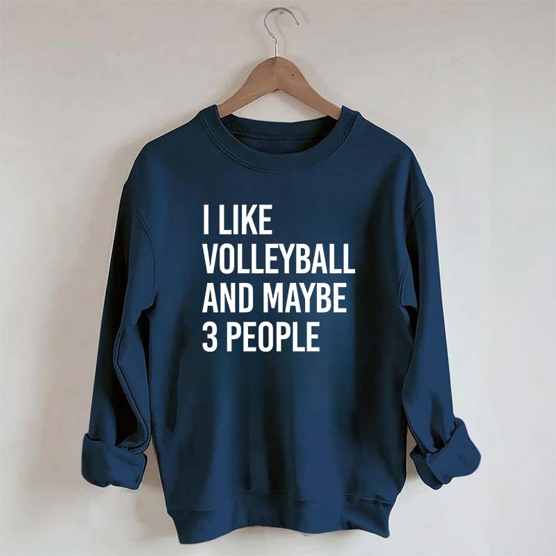I Like Volleyball And Maybe 3 People Sweatshirt