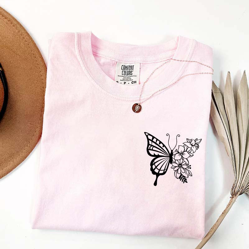 Floral Butterfly T-Shirt