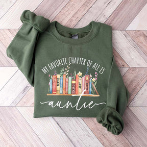Personalized Auntie Book Sweatshirt