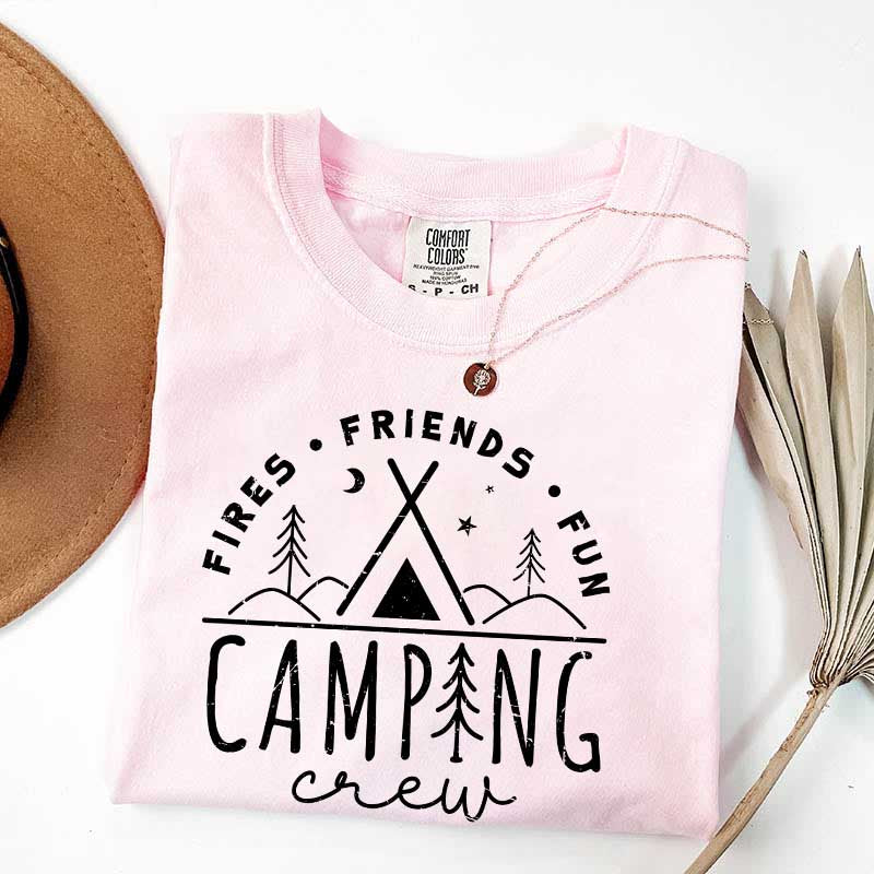 Fires Friends Fun Camping T-Shirt