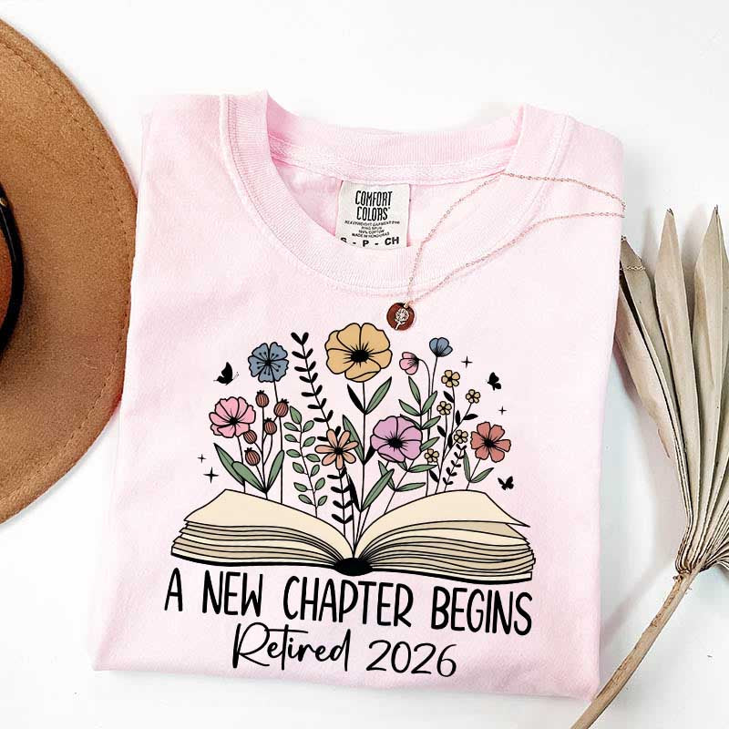 A New Chapters Begin Flowers T-Shirt