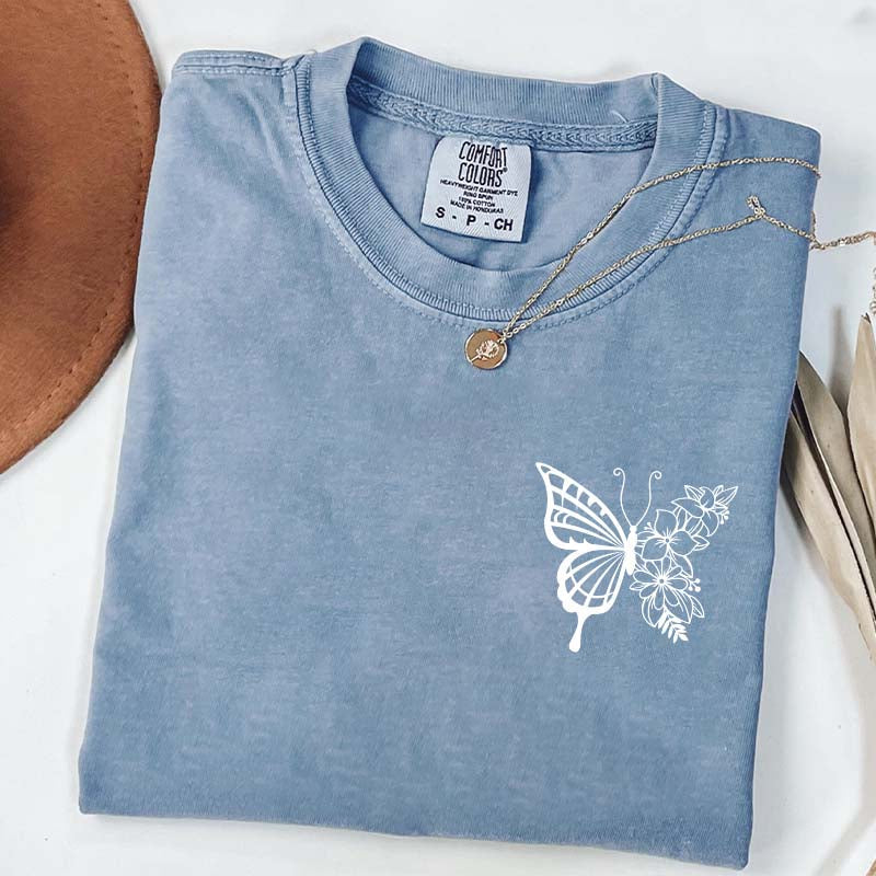Floral Butterfly T-Shirt