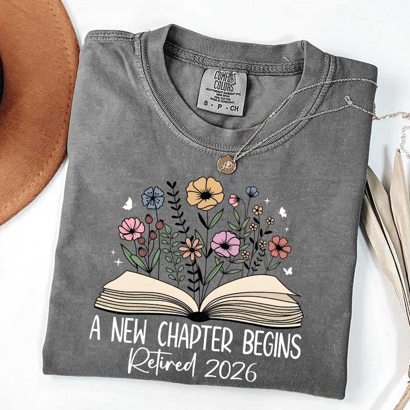 A New Chapters Begin Flowers T-Shirt