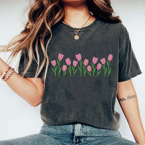 Cute Minimalist Tulip T-Shirt