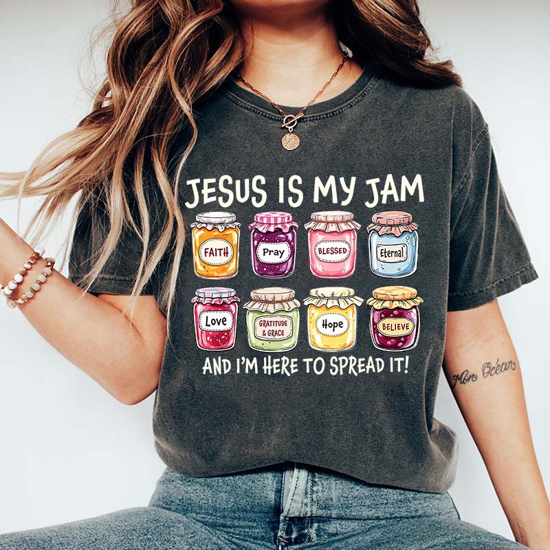 Funny Jesus Is My Jam Religous T-Shirt
