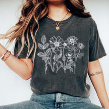 Boho Gardener Floral Botanical T-Shirt