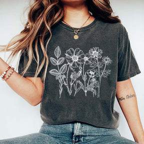 Boho Gardener Floral Botanical T-Shirt