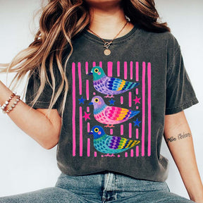 Colorful Pigeon Cute Bird T-Shirt