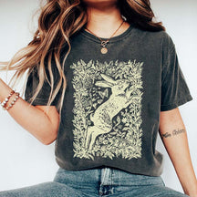 Cottagecore Rabbit Woodland Aesthetic T-Shirt