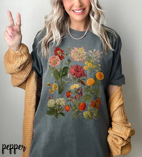 Vintage Botanical Flowers Shirt