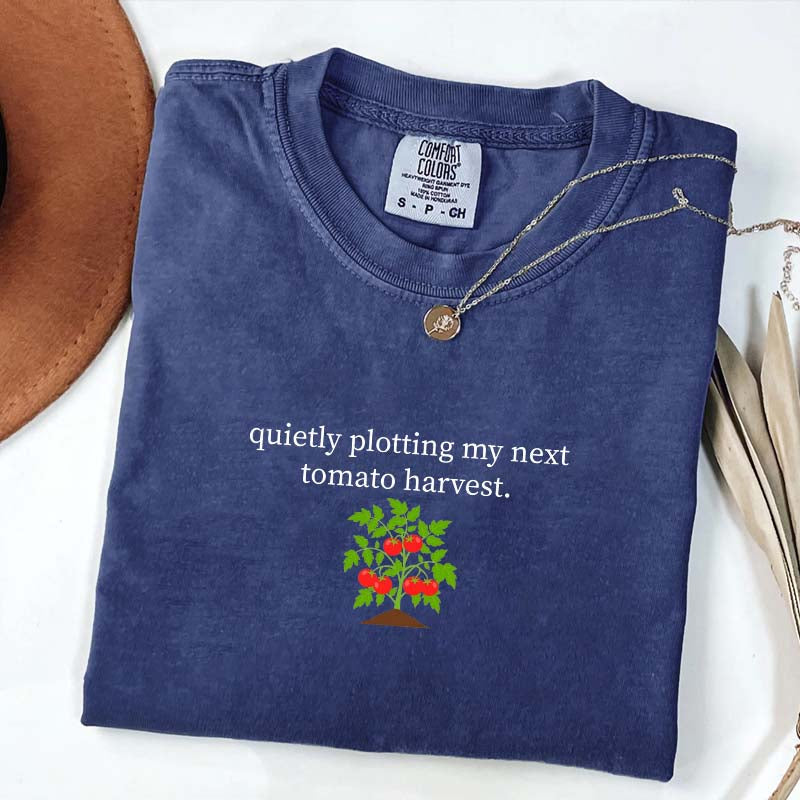 Quietly Plotting My Next Tomato Harvest T-Shirt