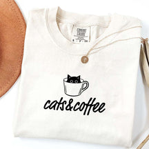 Cats And Coffee Cute T-Shirt