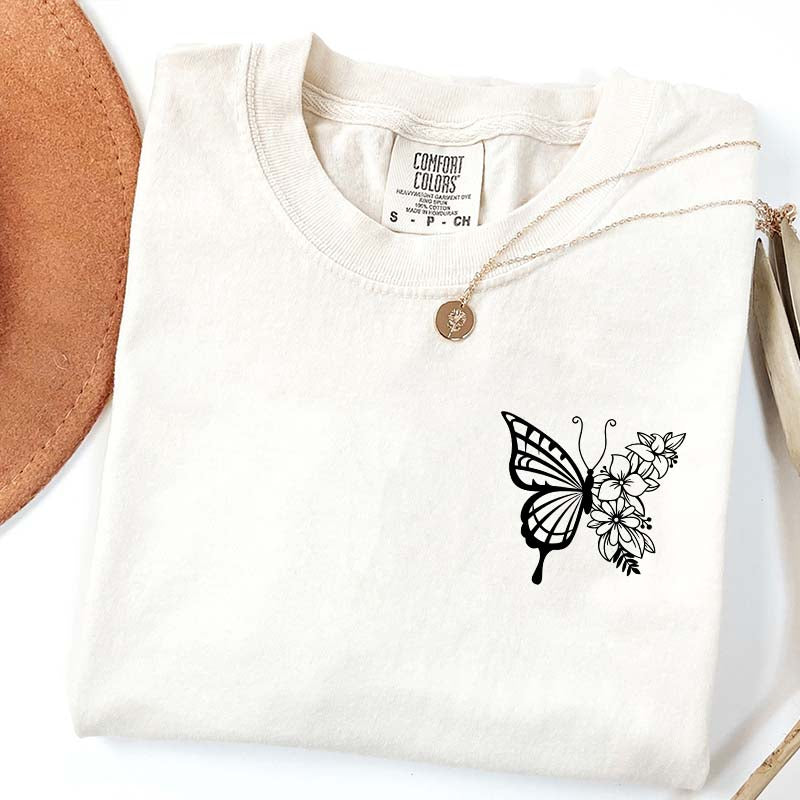Floral Butterfly T-Shirt
