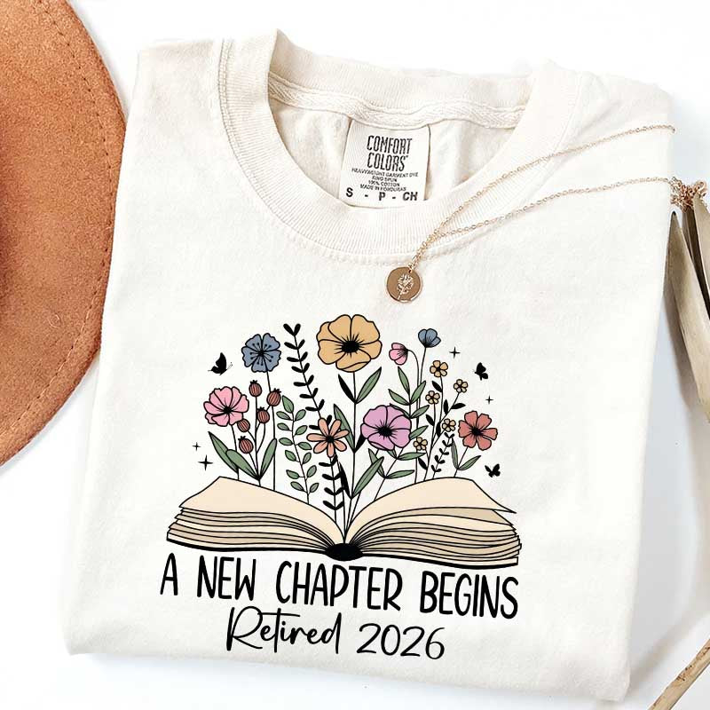 A New Chapters Begin Flowers T-Shirt