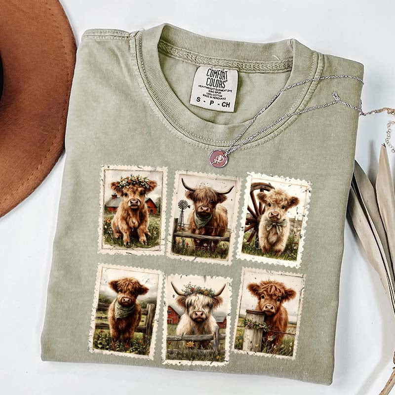 Comfort Colors Highland Cow T-Shirt