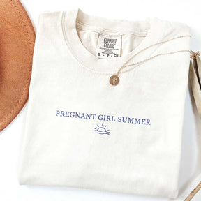 Cute Pregnant Girl Summer T-Shirt