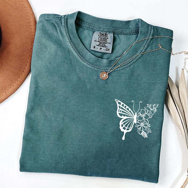 Floral Butterfly T-Shirt
