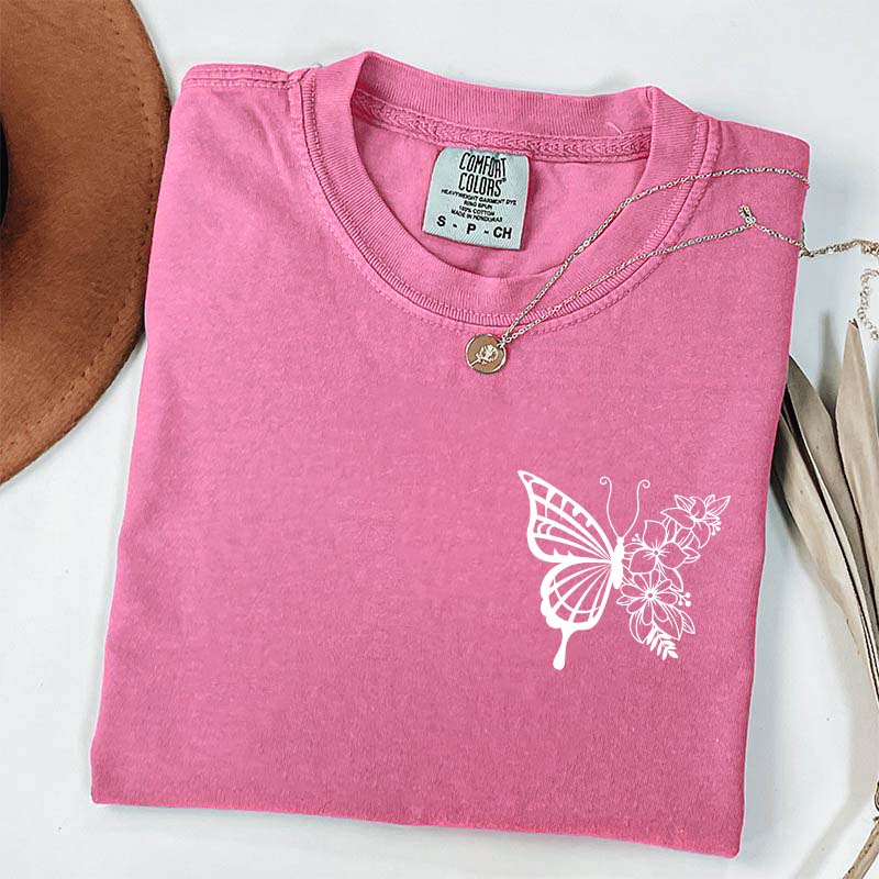 Floral Butterfly T-Shirt
