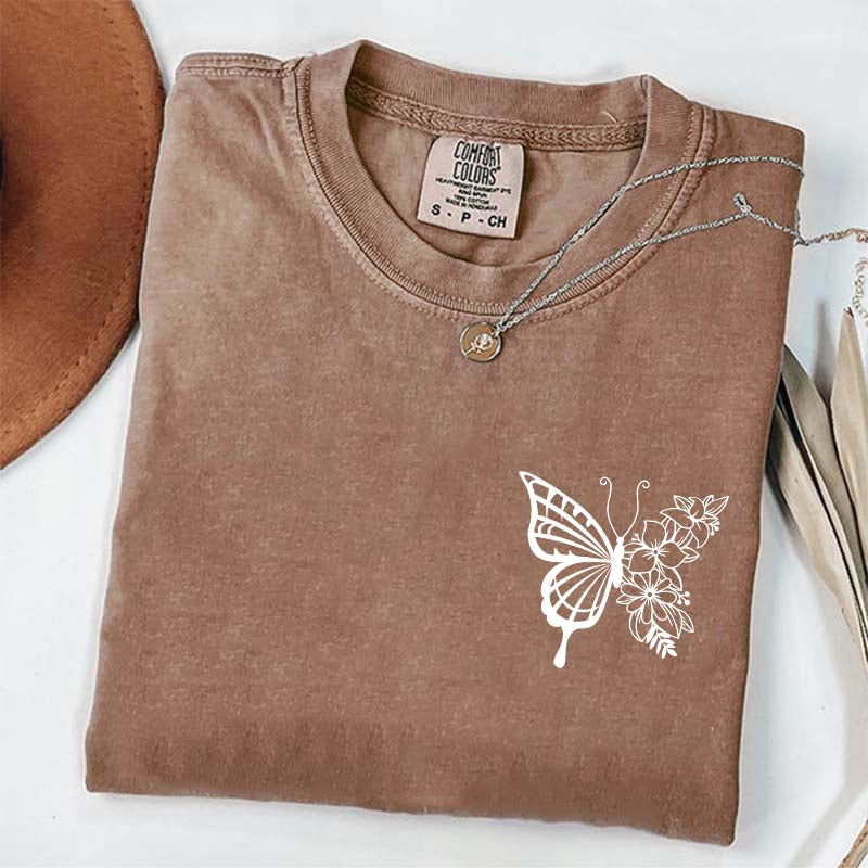 Floral Butterfly T-Shirt