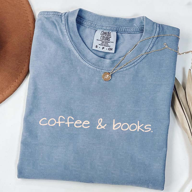 Cute Librarian Coffee & Books T-Shirt