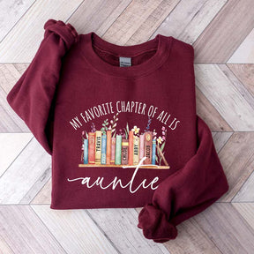 Personalized Auntie Book Sweatshirt