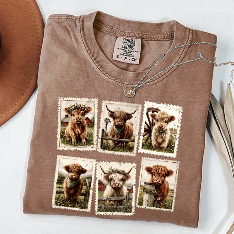 Comfort Colors Highland Cow T-Shirt