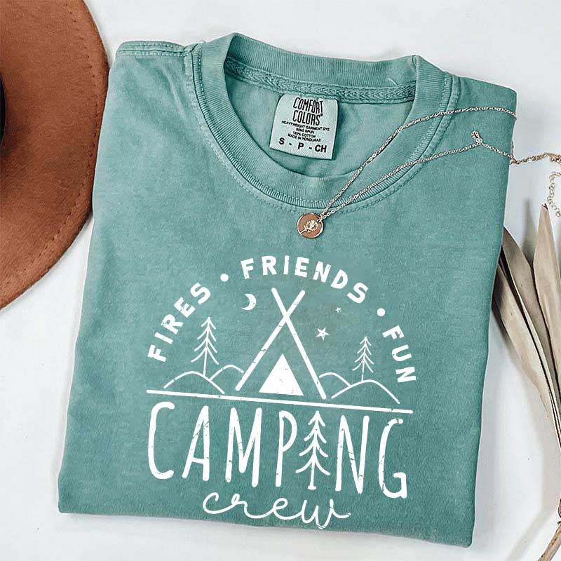 Fires Friends Fun Camping T-Shirt