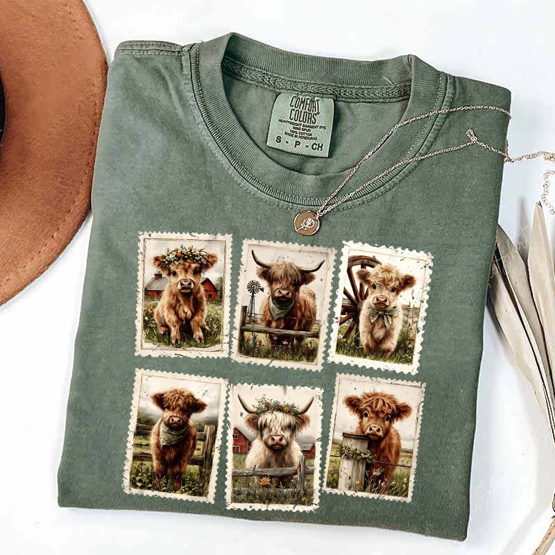 Comfort Colors Highland Cow T-Shirt