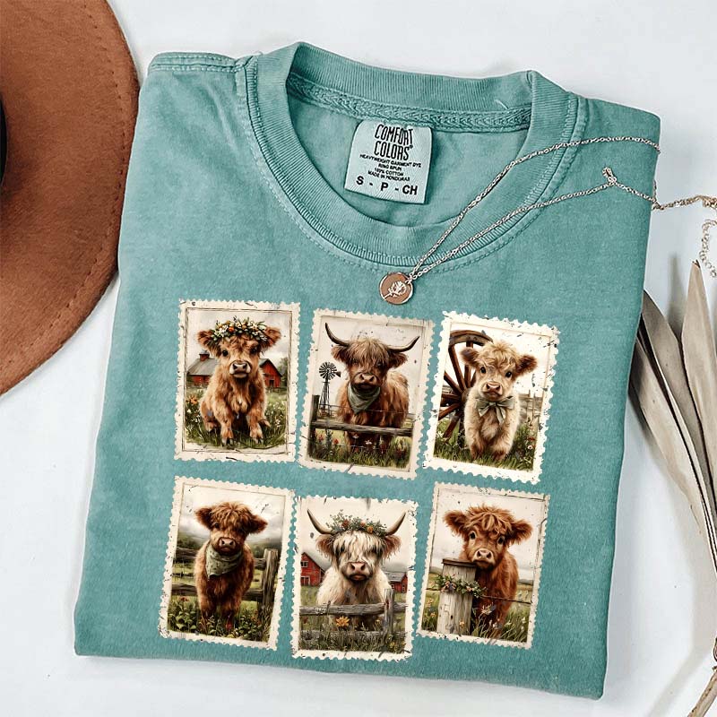 Comfort Colors Highland Cow T-Shirt