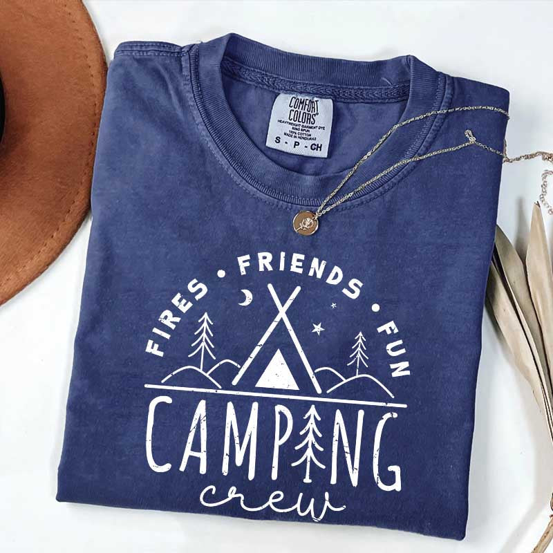 Fires Friends Fun Camping T-Shirt