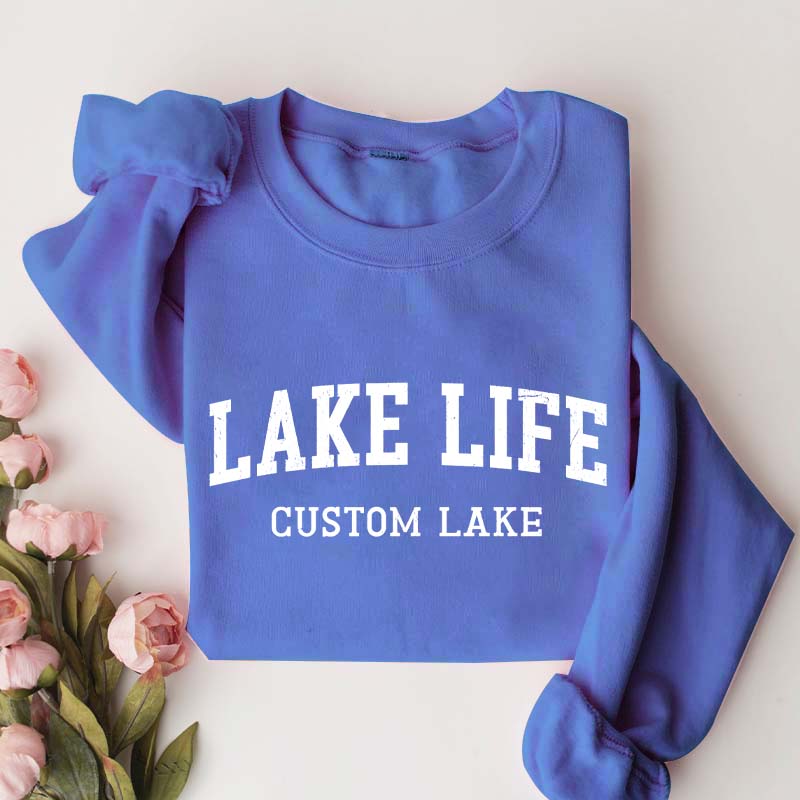 Personalized Lake Life Vacation Sweatshirt