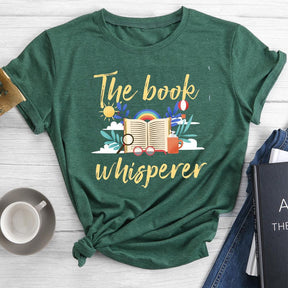 Book Whisperer Round Neck T-shirt