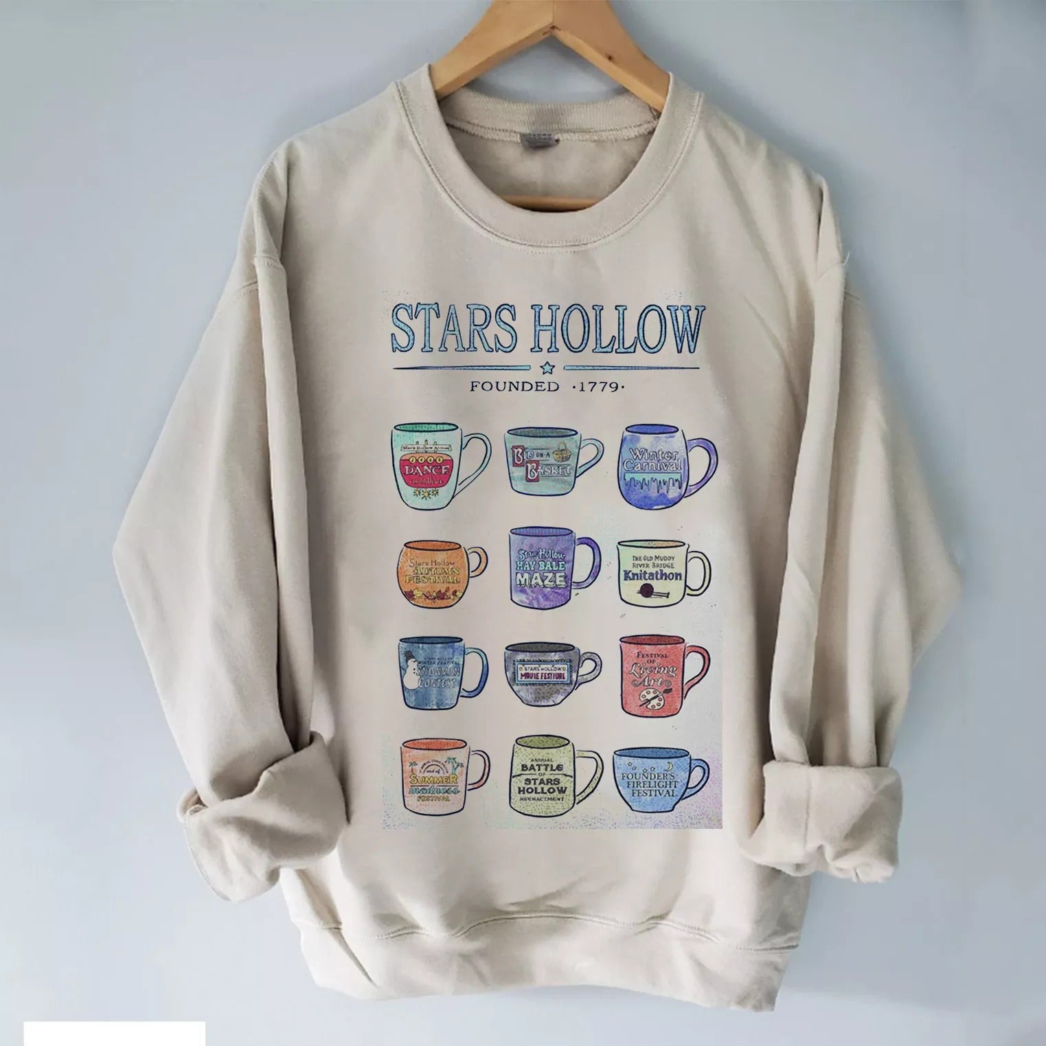 Mugs of Stars Hollow Annual Events Sweatshirt