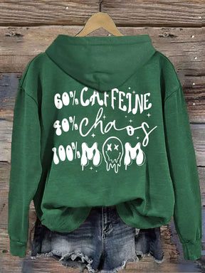 Caffeine And Chaos Mom Life Hoodie