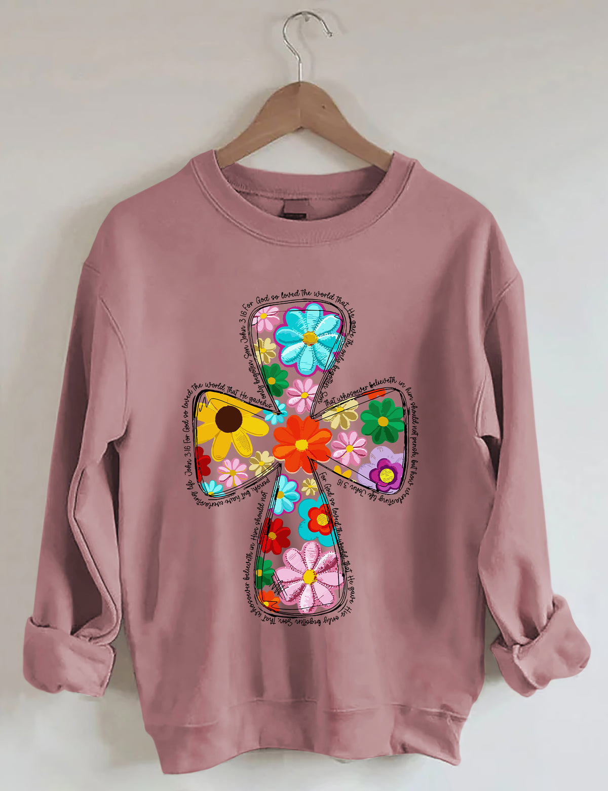 Christian Easter Spring Floral Sweatshirt