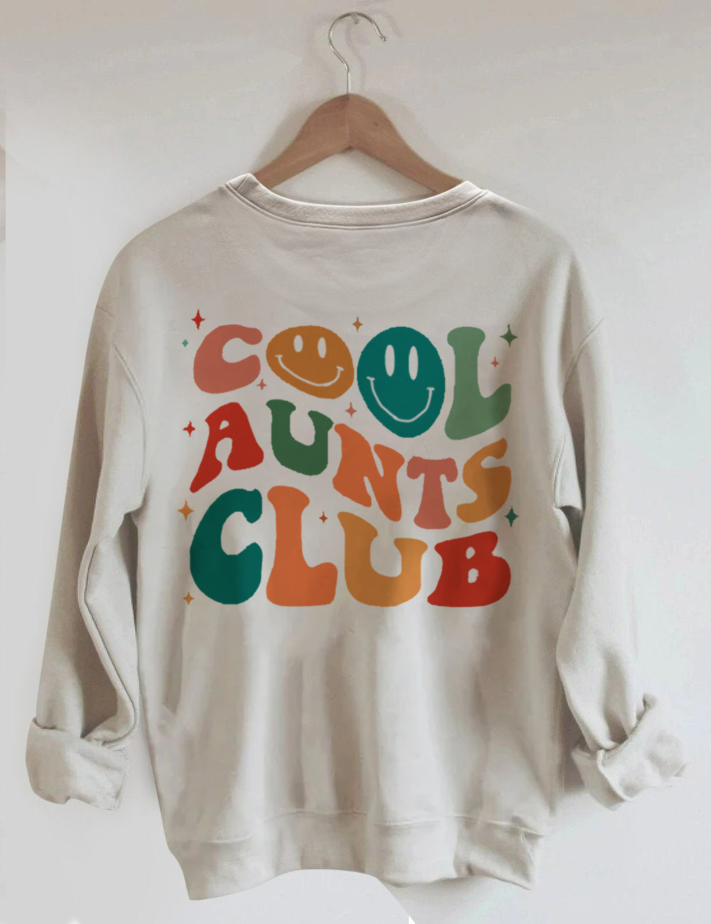 Sweat Cool Aunts Club Vert kaki